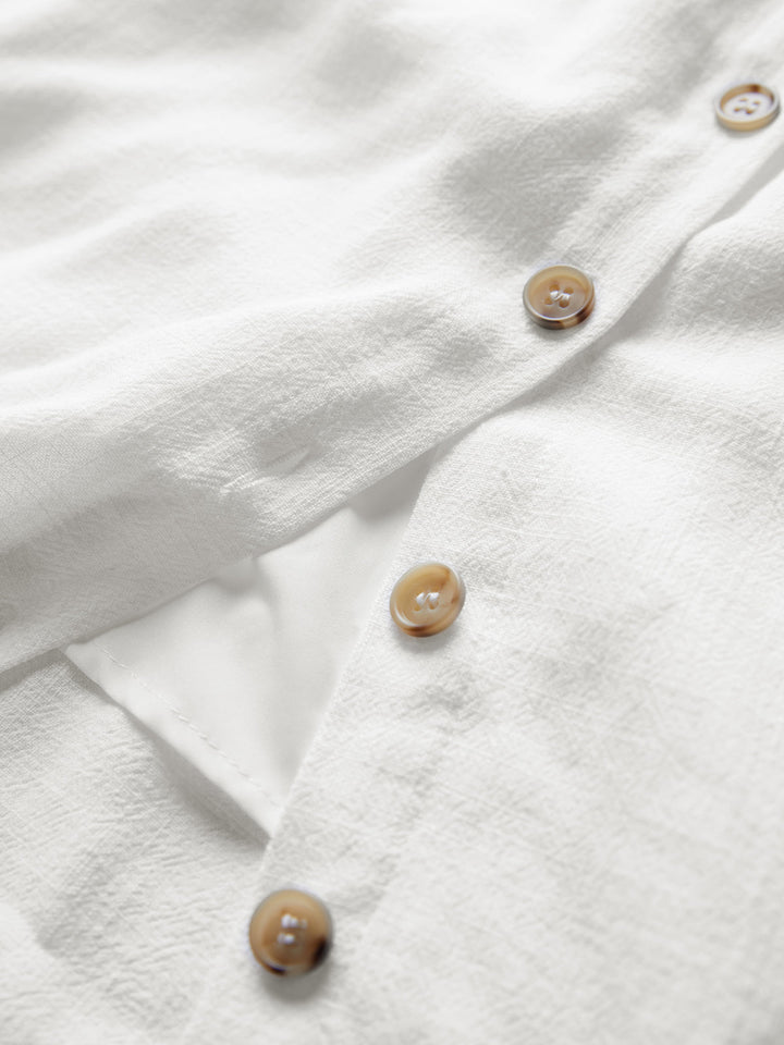 Darling Leinen Einfaches Minikleid