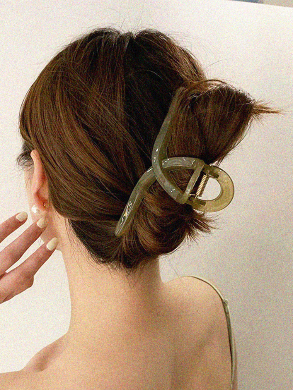 Marmorierte Haarspange