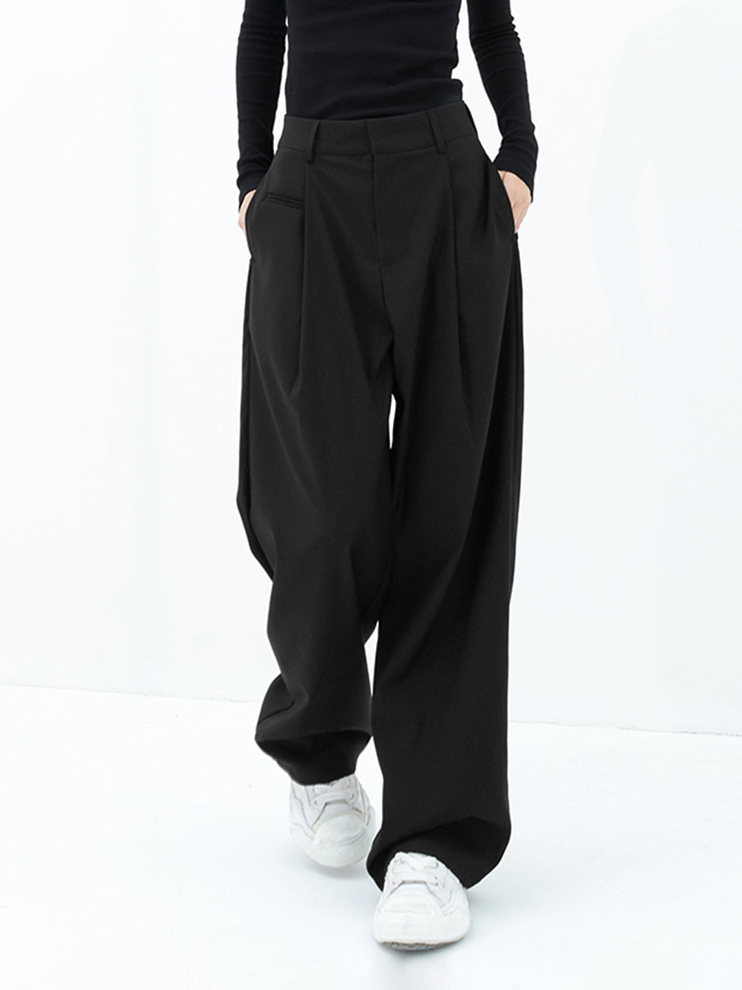 Basic Baggy Weites Kleid Hose