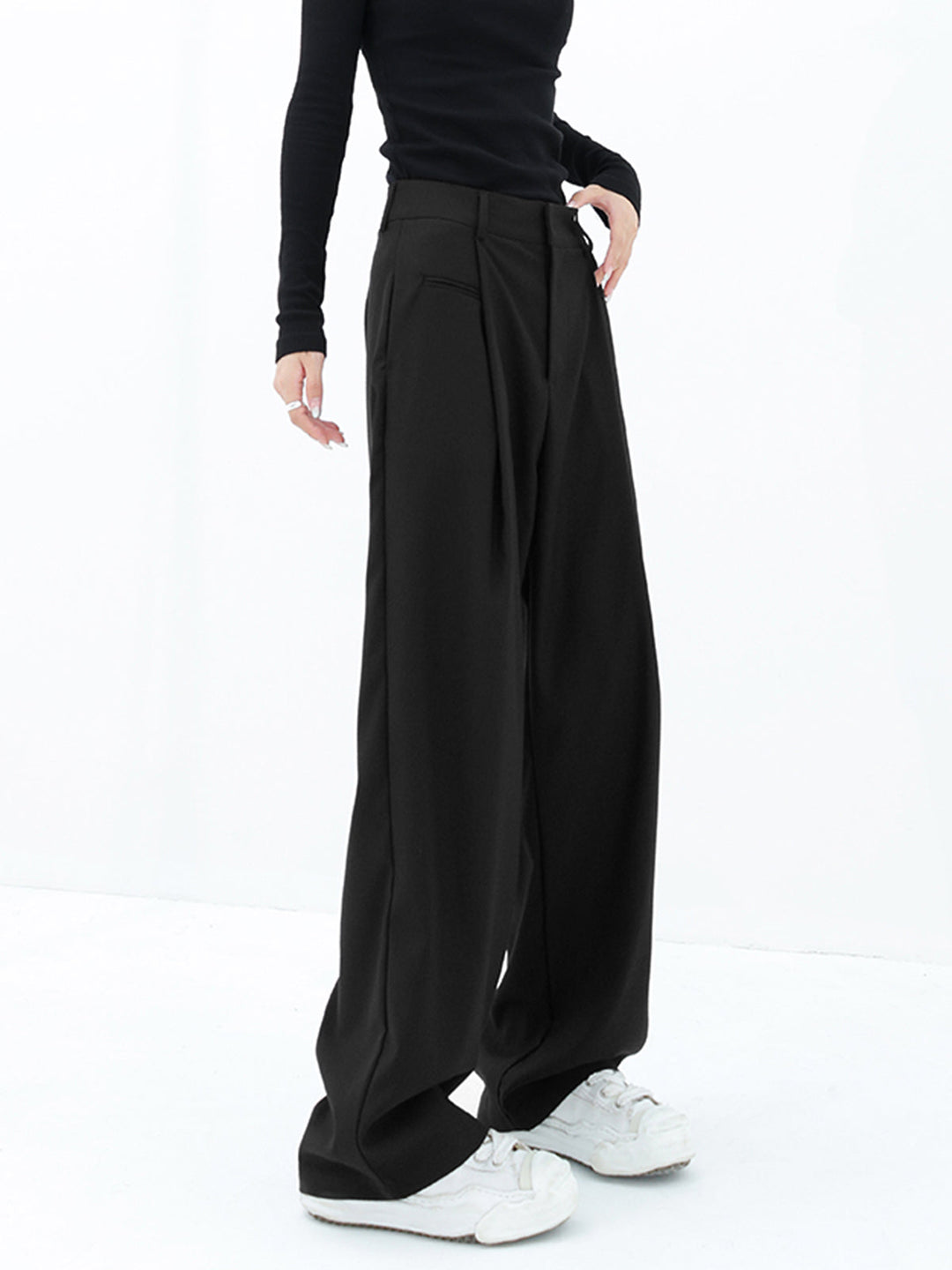 Basic Baggy Weites Kleid Hose