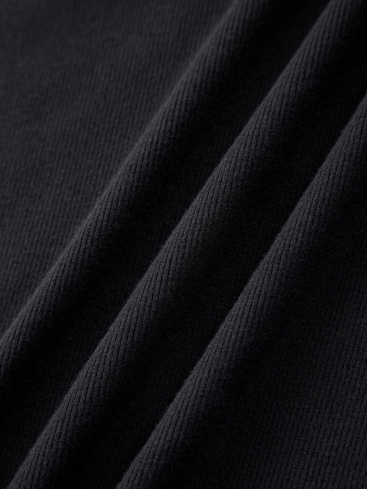 Drop Shoulder Kapuzenkleid mit Kordelzug