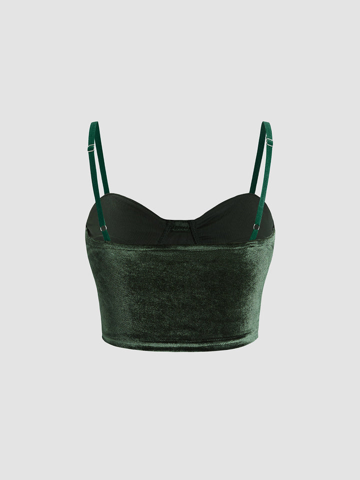 Samtkette Cami Top