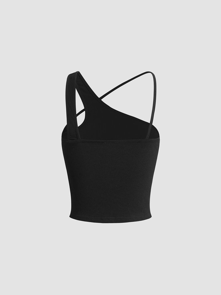 Asymmetrisches Neckholder-Tanktop