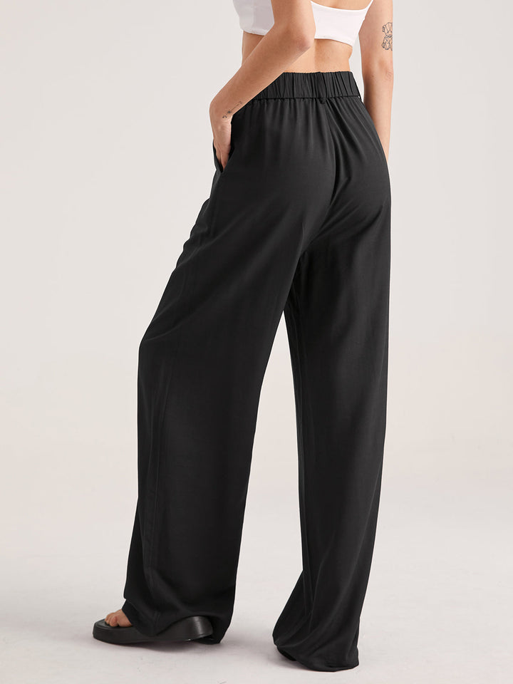 Oversized High Waisted Pleat Front Hose