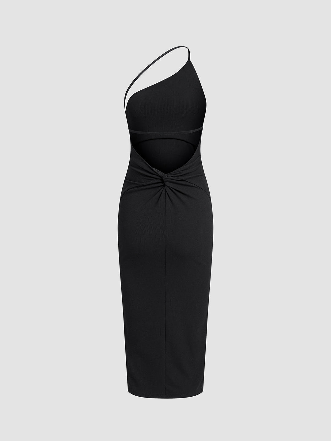 Asymmetrisches Kleid mit offenem Rücken und Trägern