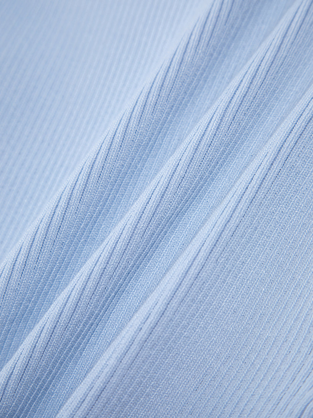 Solides geripptes Crop-Shirt mit quadratischem Ausschnitt