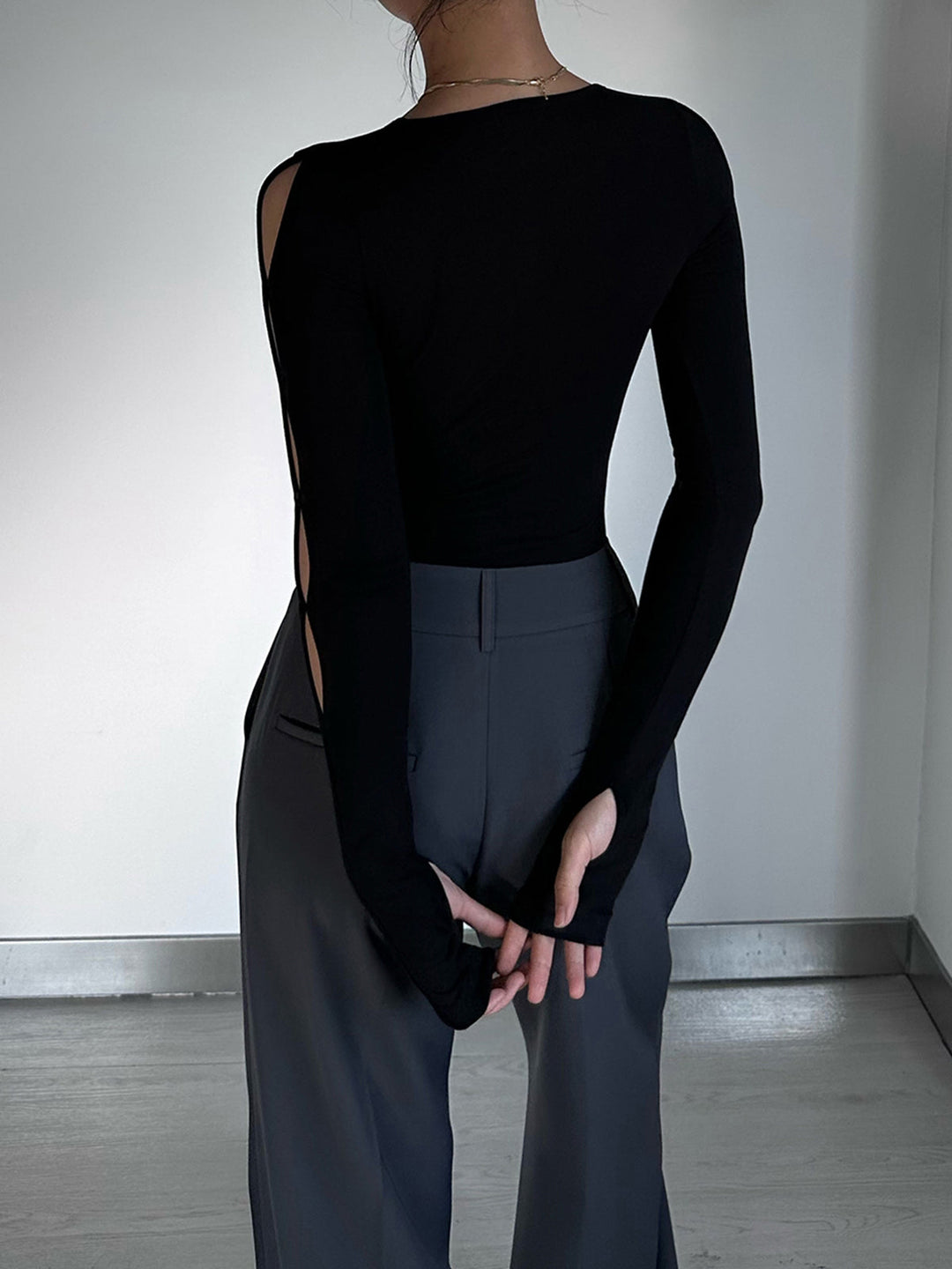 Body Suit Mit Schlüsselloch-Ausschnitt