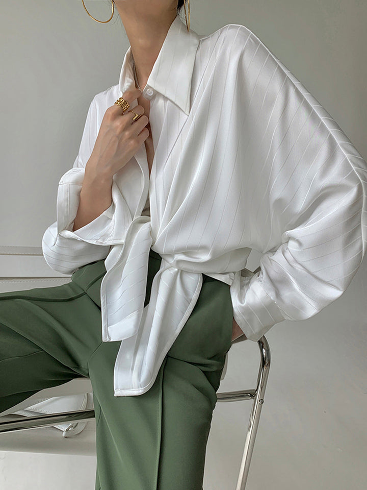Charlotte Oversized Hemdkragenhemd mit Knopfleiste