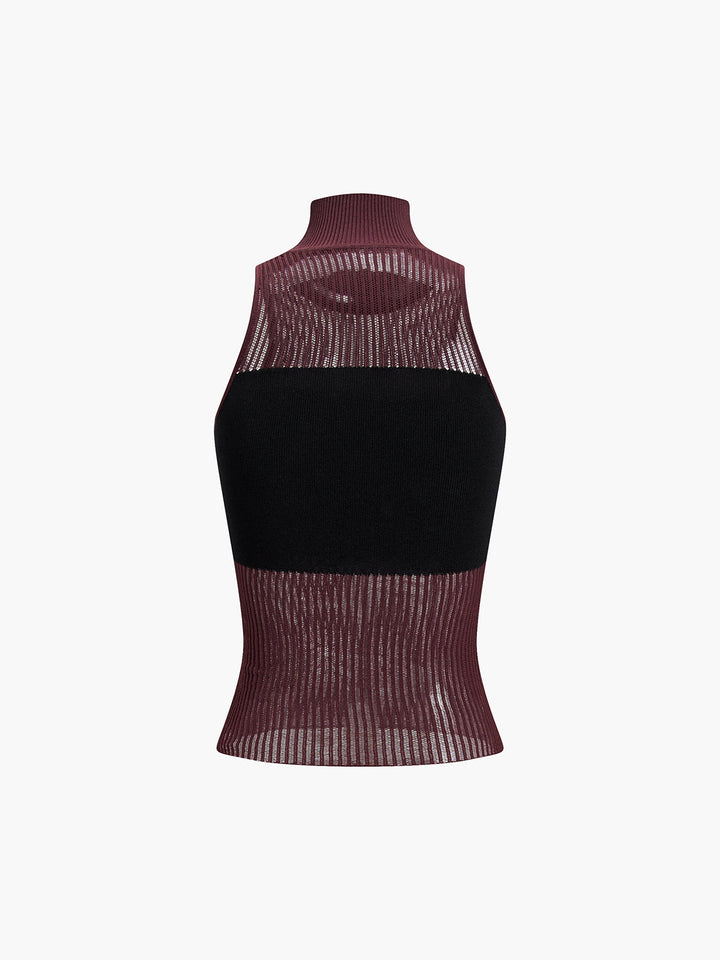 Kombinations-Rollkragen-Tanktop
