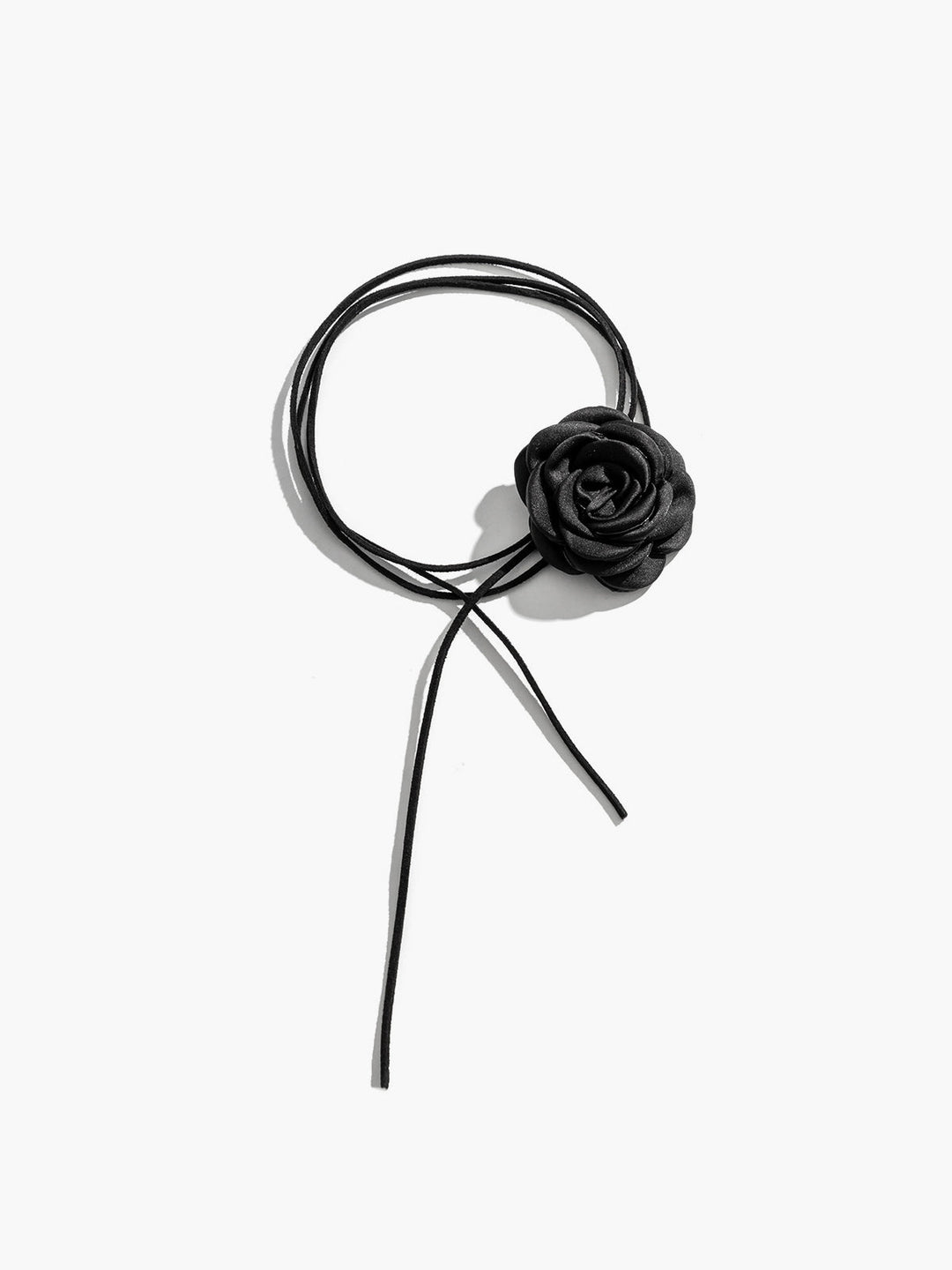 Rosette-Knopfen-Choker-Halskette