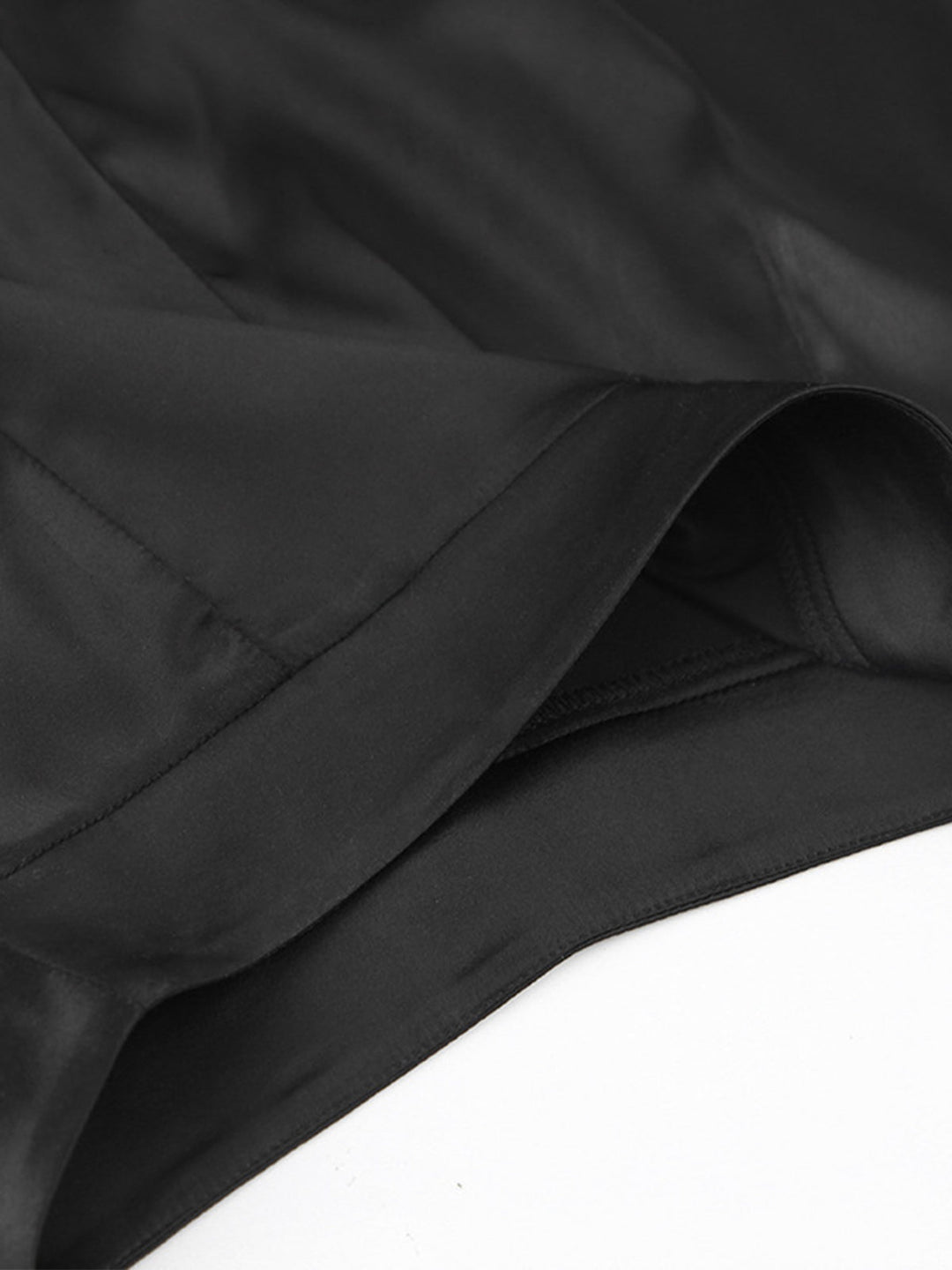 Oversized Satin Weit Bein Kleid Hose