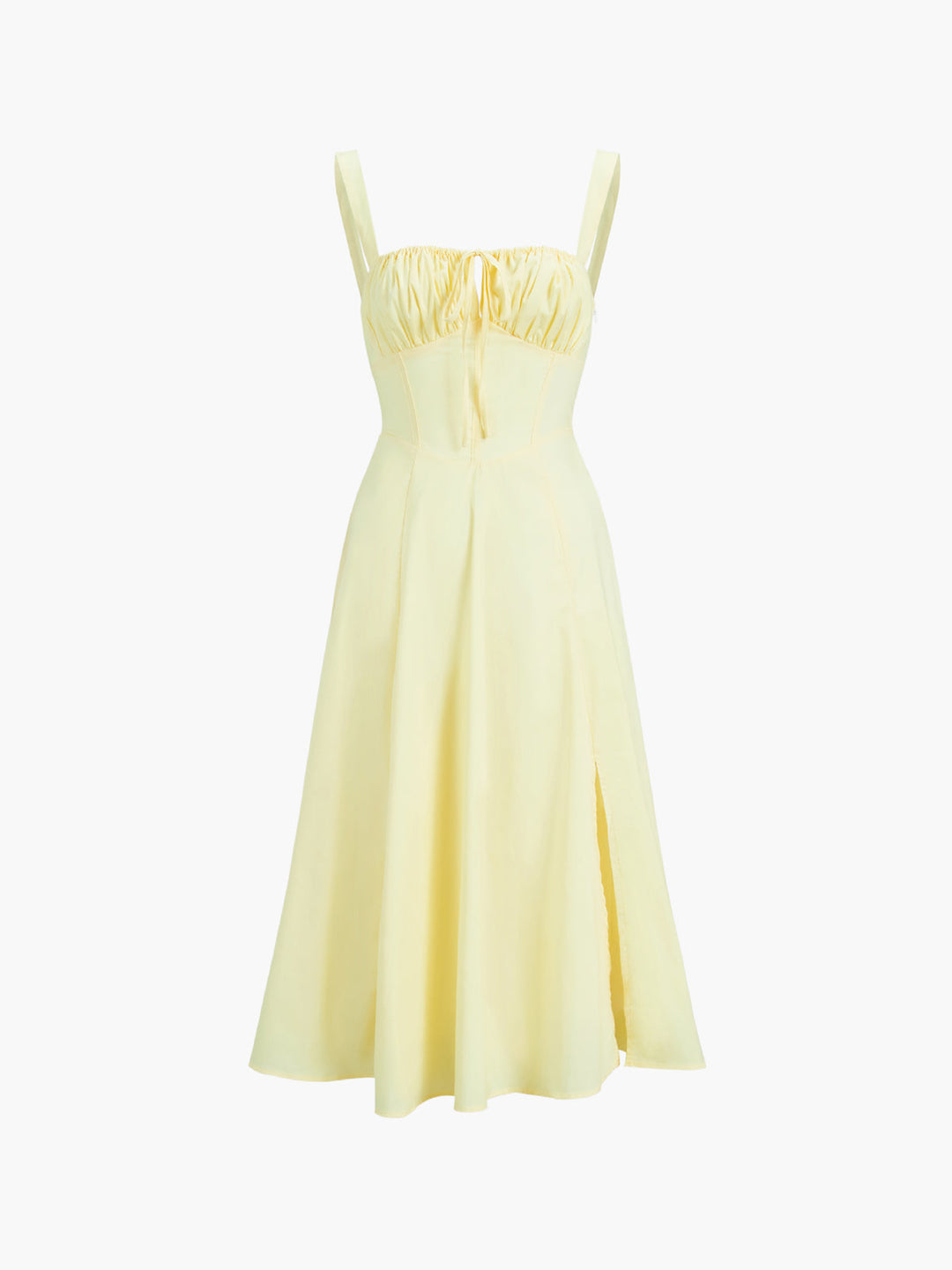 Raffiniertes Detail Langarm-Sommerkleid