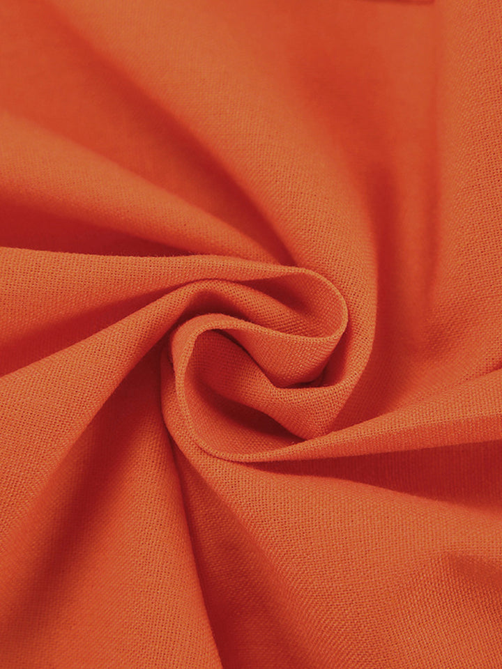 Vitamin C Leinen Baumwolle Hose mit weitem Bein