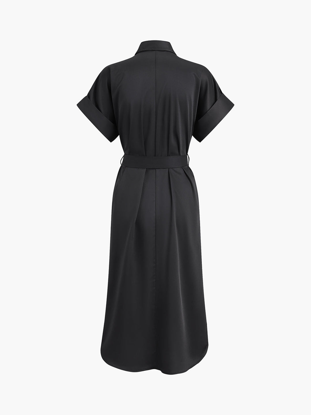 Polo-Taschen-Kleid Midi