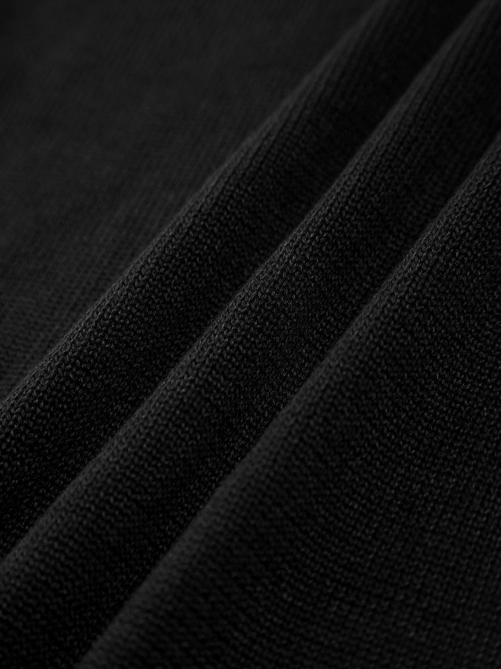 Kontrastbesatz-Träger-Strickoberteil