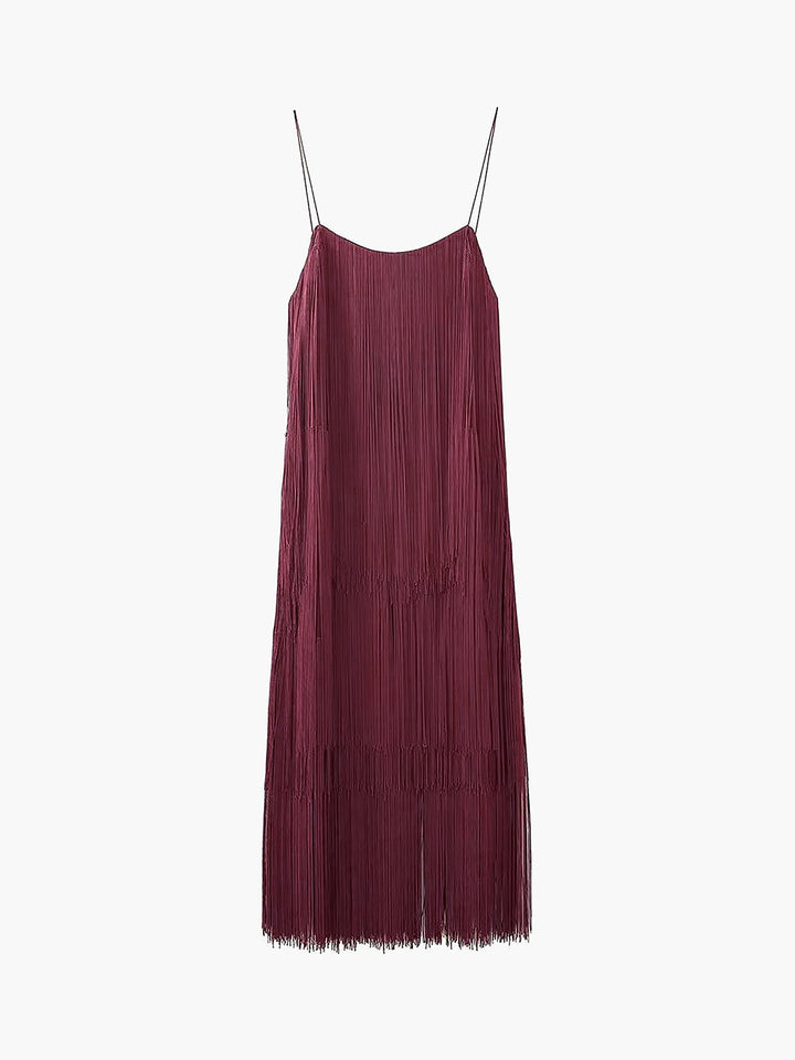 Florence Fransen Kleid mit offenem Rücken