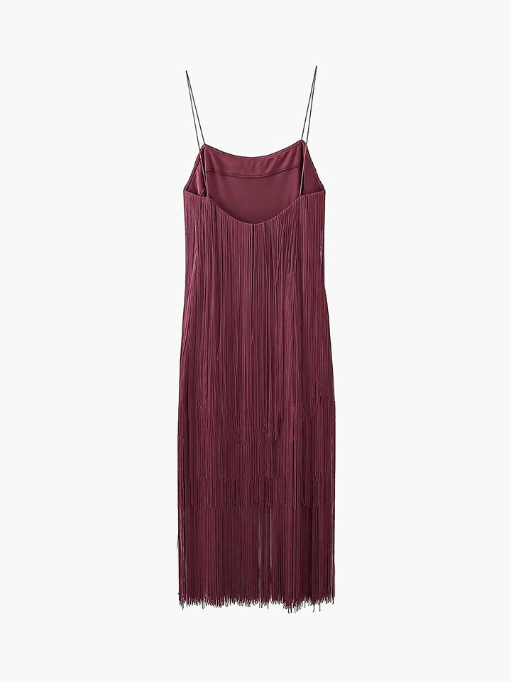 Florence Fransen Kleid mit offenem Rücken