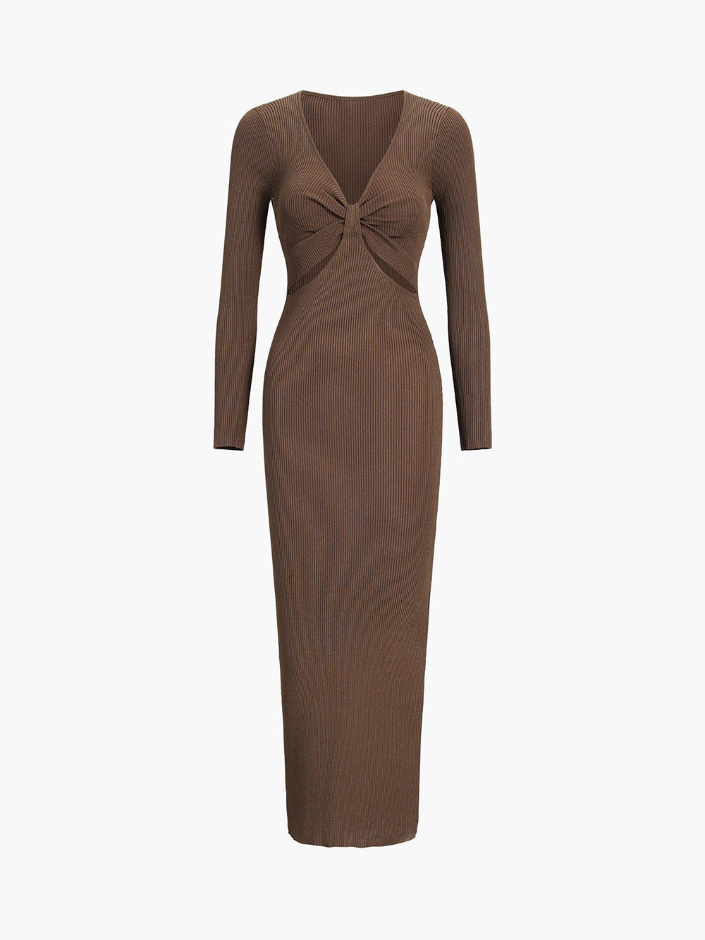 Pulloverkleid mit Schleifen-Ausschnitt