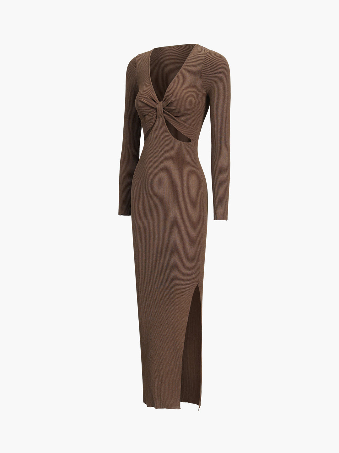 Pulloverkleid mit Schleifen-Ausschnitt