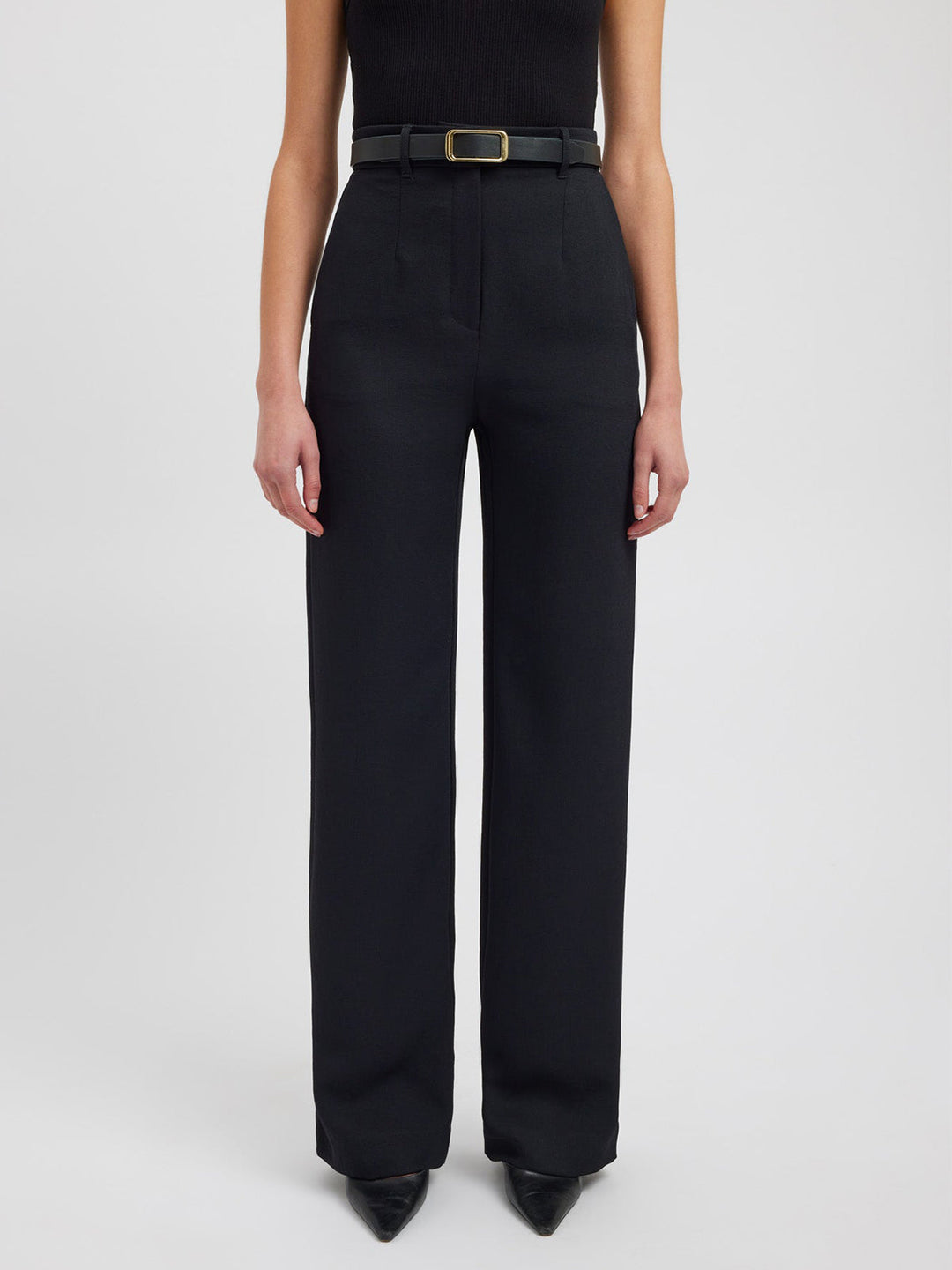 Business Casual Pockets Gerade Hose