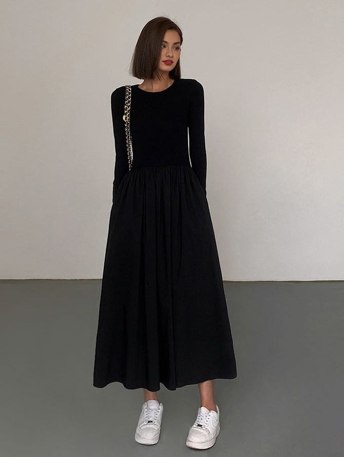 Freizeitkleid mit langen Ärmeln