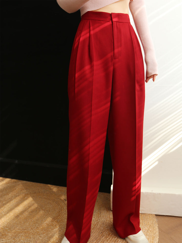 Mittel taillierte Karottenhose
