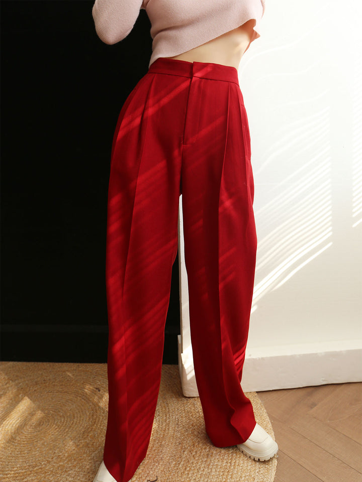 Mittel taillierte Karottenhose