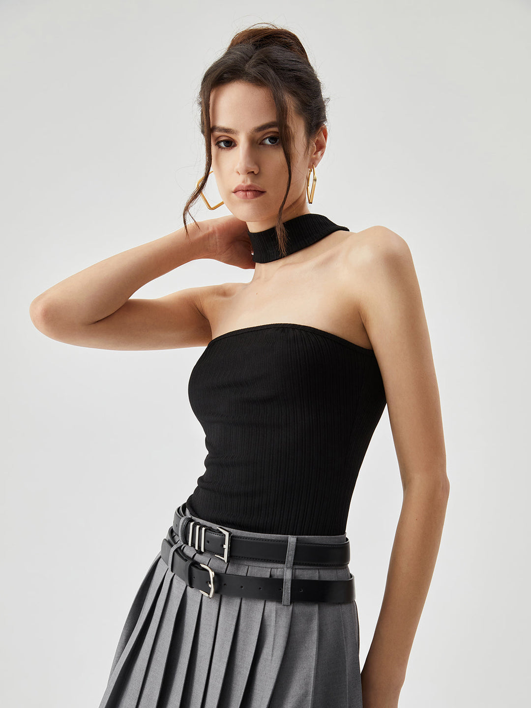 Slinky durchgehendes Neckholder-Top