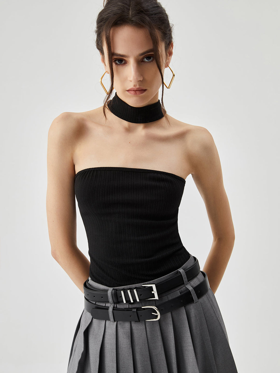 Slinky durchgehendes Neckholder-Top