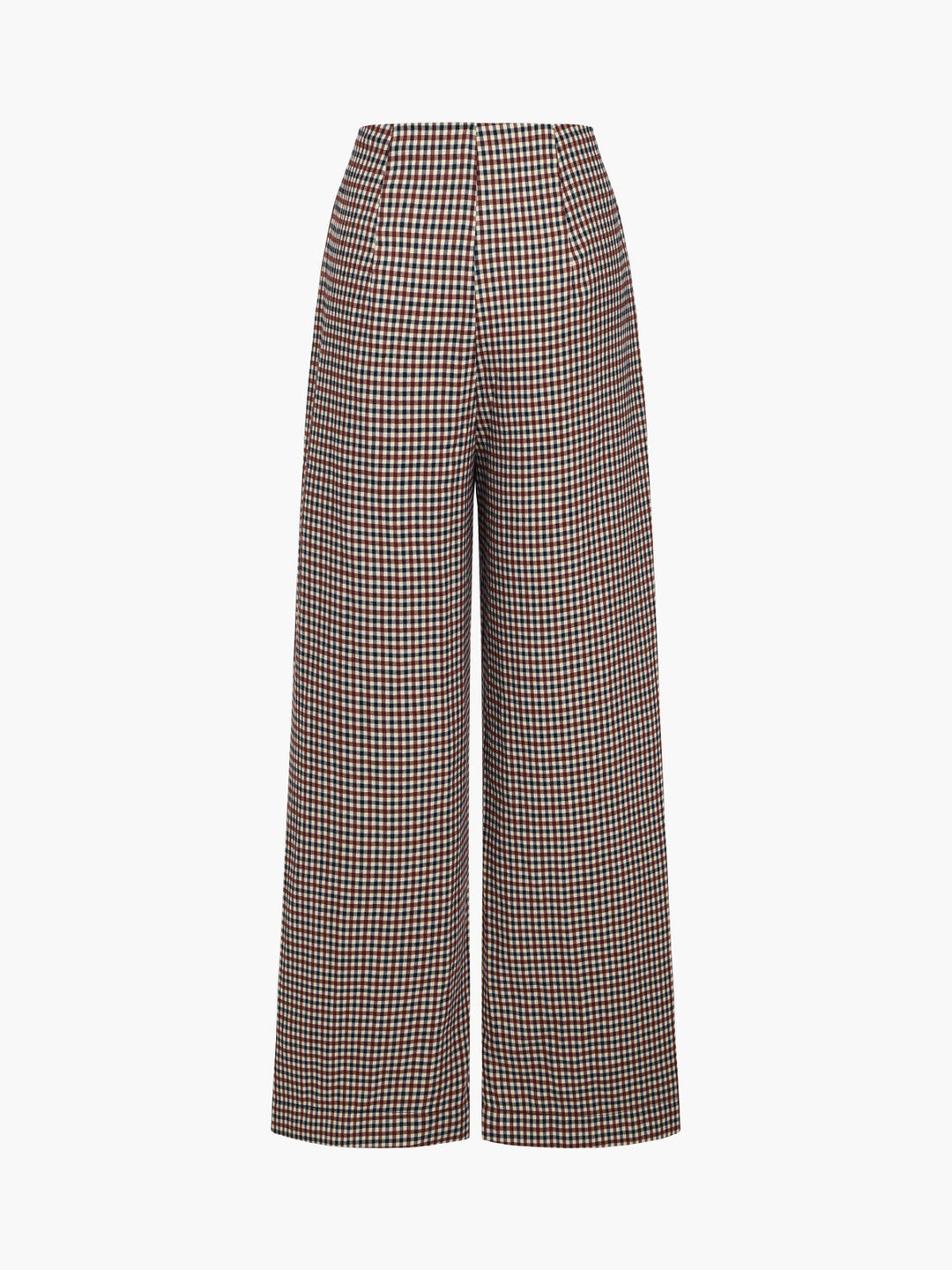 Kleid Hose mit Karomuster und weitem Bein