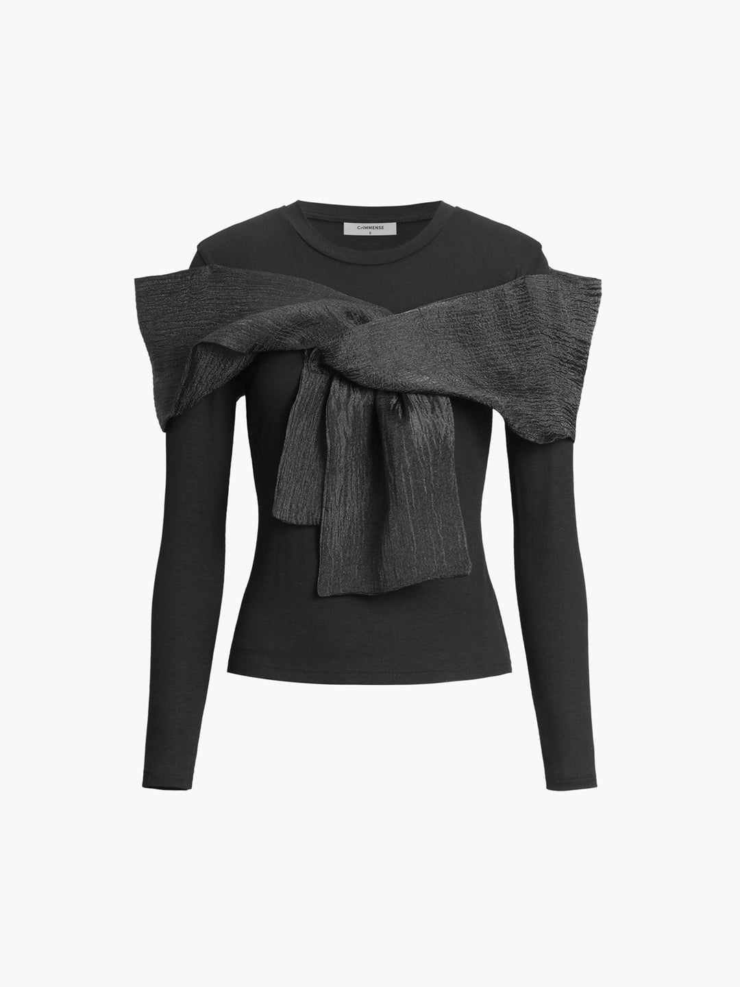 Langarmshirt mit Schleife