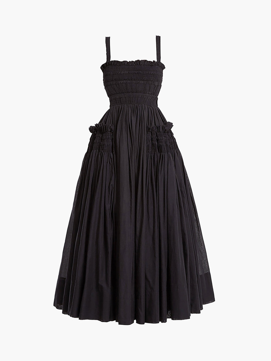 Schulterfreies Kleid mit geraffter Falte