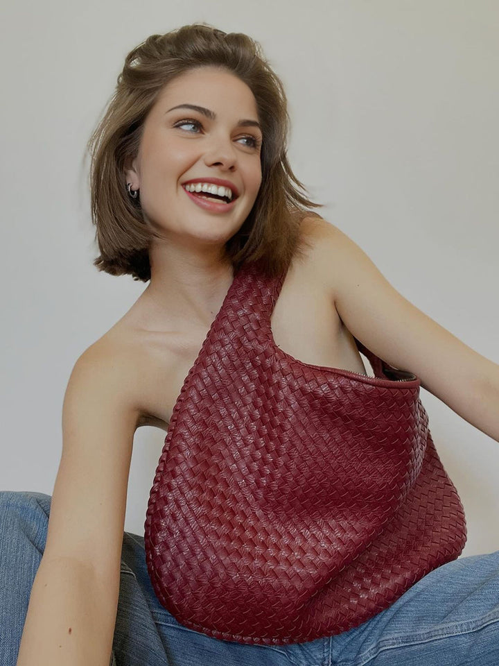 Unvorhersehbare Liebe Geflochtene Tasche