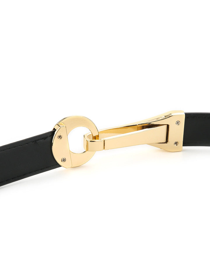 Leder Gürtel mit goldener Schnalle