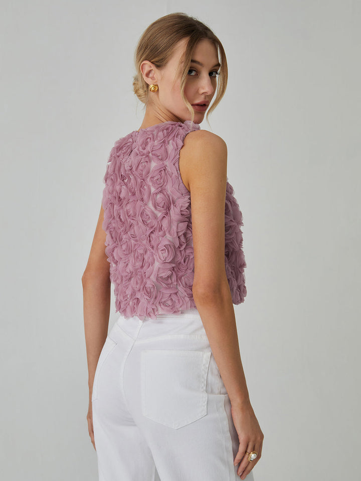 Romantische mehrfarbige Bluse