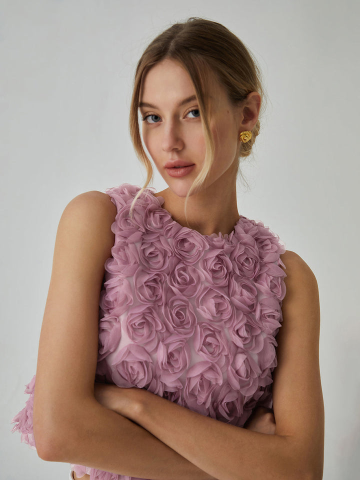 Romantische mehrfarbige Bluse