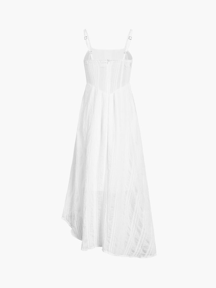 Romantisches Baumwoll-Maxikleid