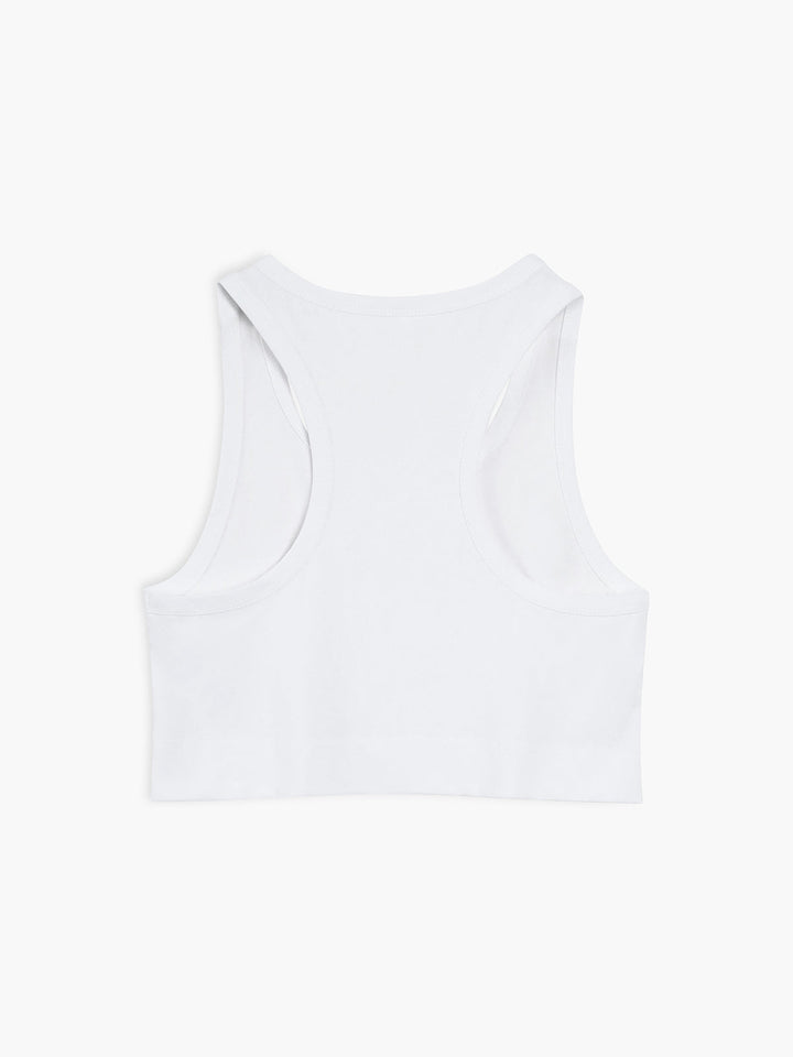 Baumwollmischungen Crop Top mit Trägern