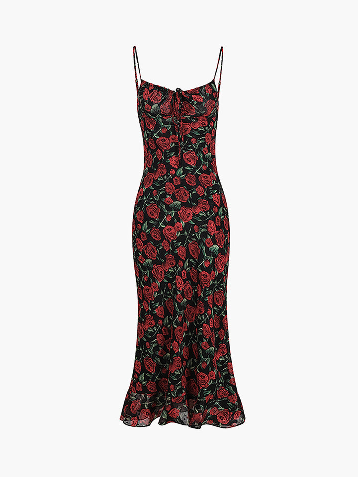 Bulgarische Rosen Blumen Cami Langes Kleid