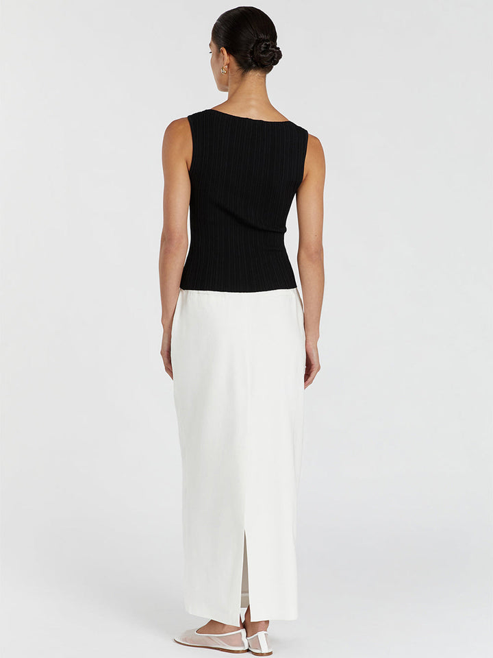 Minimalismus Uni Pullover Weste