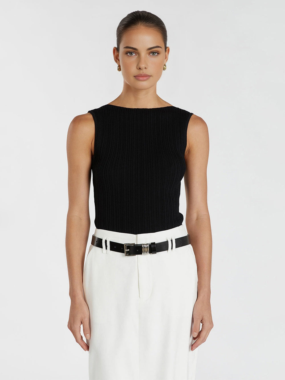 Minimalismus Uni Pullover Weste