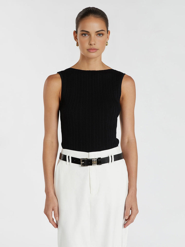 Minimalismus Uni Pullover Weste