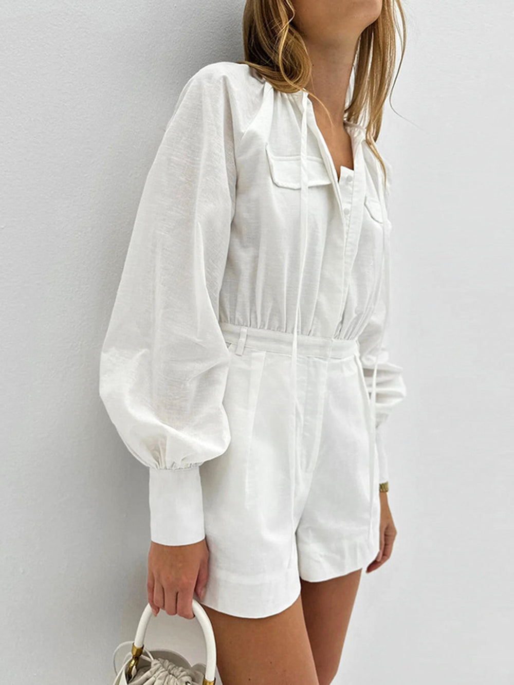 Pure Cotton Pocket Kurzer Overall