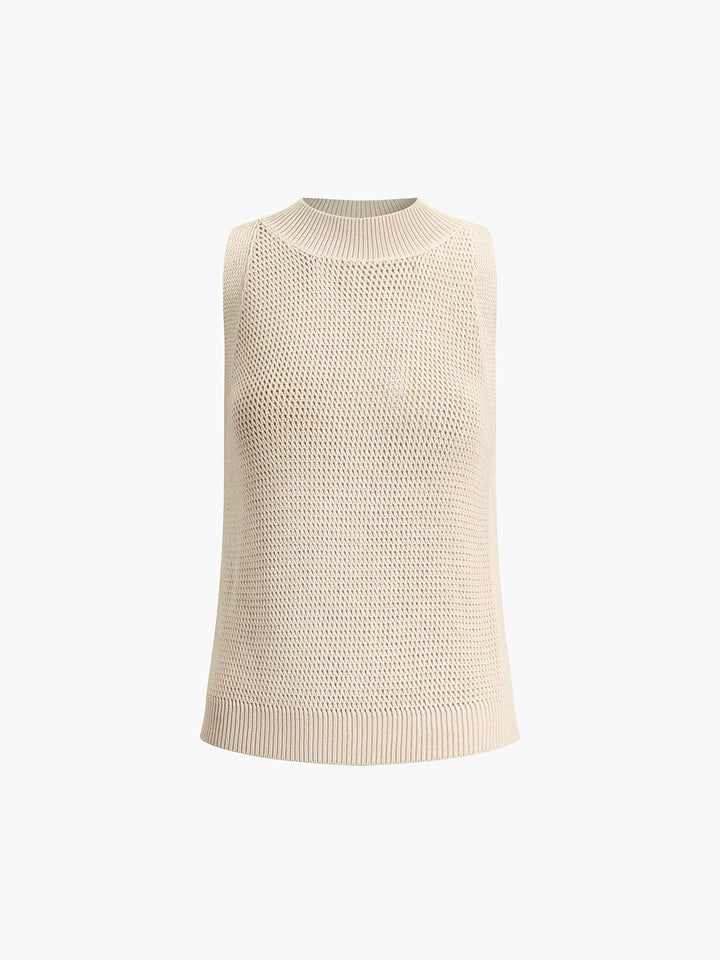 Rückenfreies Tanktop aus Strick