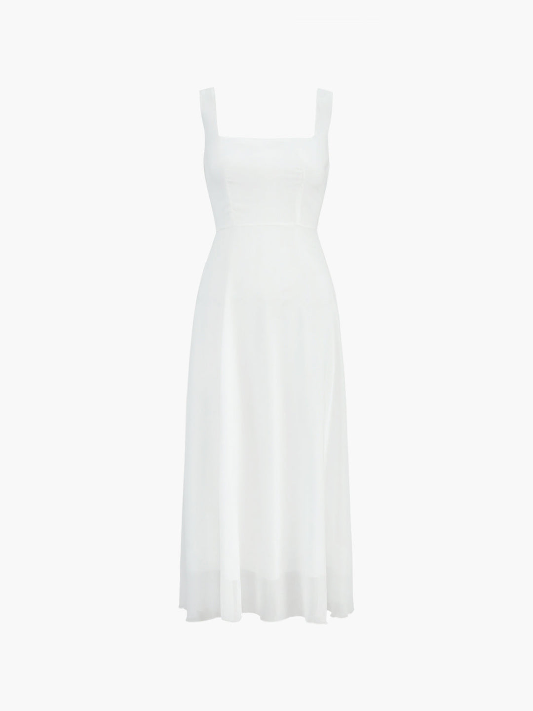 Halbdurchsichtiges Cami-Maxikleid