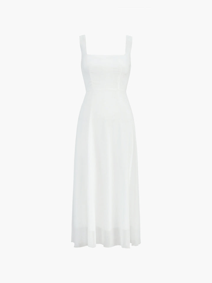 Halbdurchsichtiges Cami-Maxikleid