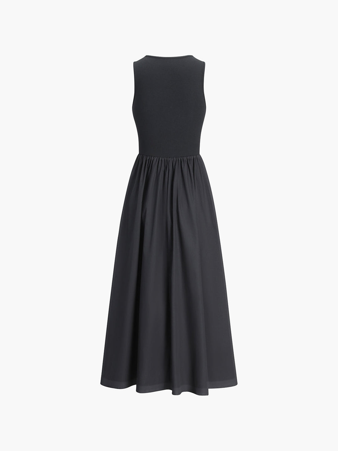 Freizeit Rundhals Kleid mit langen Ärmeln