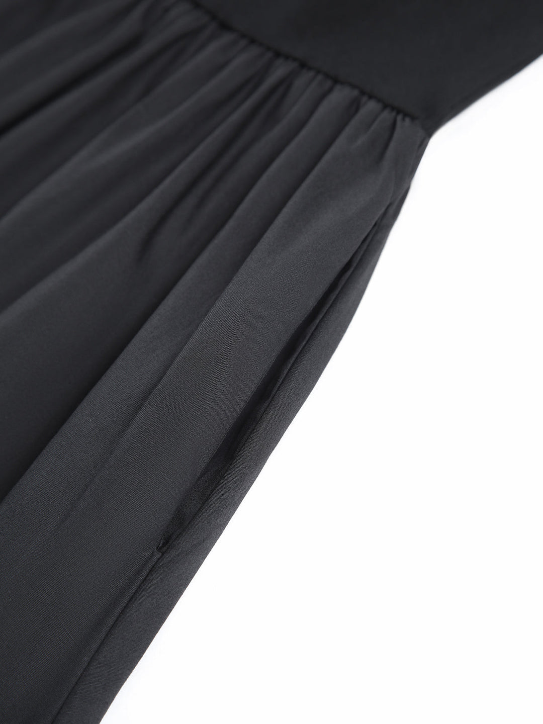 Freizeit Rundhals Kleid mit langen Ärmeln