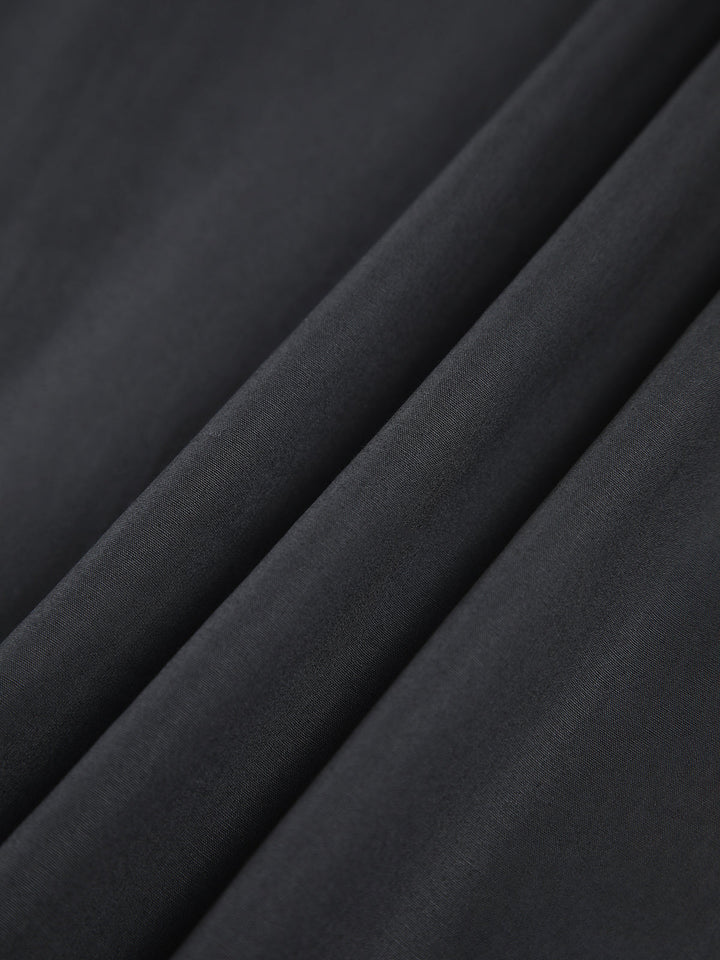 Freizeit Rundhals Kleid mit langen Ärmeln