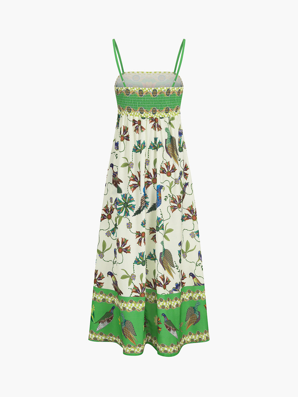 Birdie Print Pockets Cami Langkleid